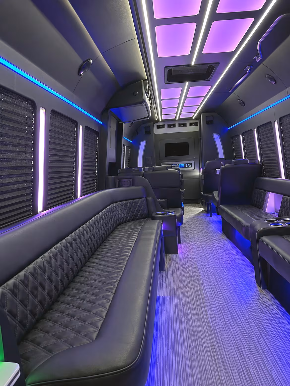 20 Passenger Party Bus Interior