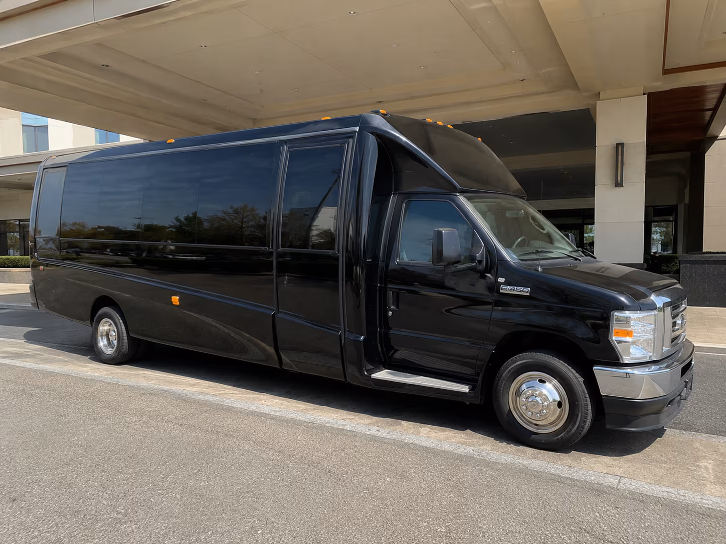 Passenger seating aboard a party bus rental serving Ontario
