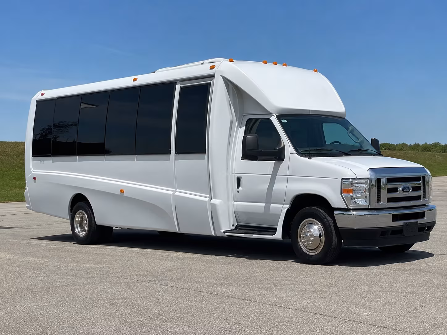 Interior of a party bus rental serving Ontario