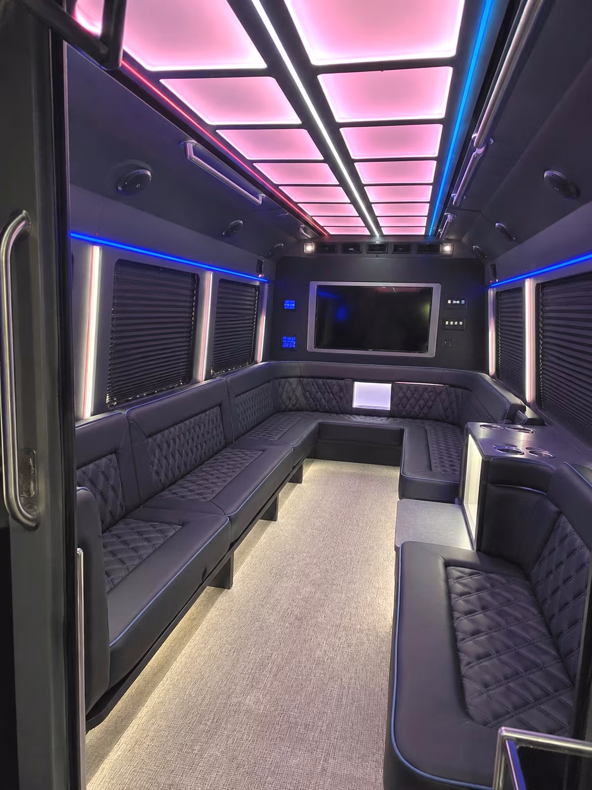 Ontario Bachelor & Bachelorette Transportation party bus interior