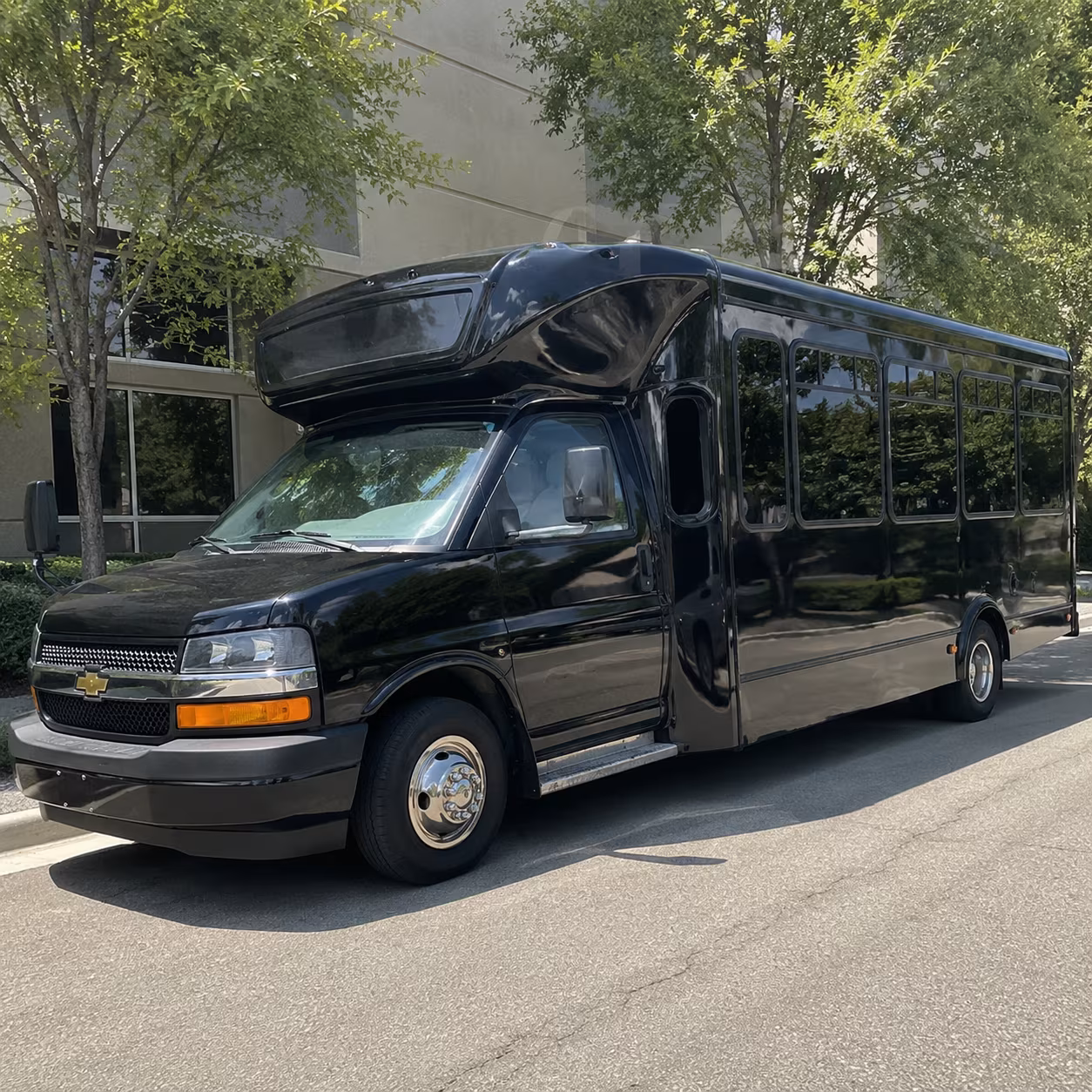 Ontario Prom & Homecoming Transportation party bus exterior