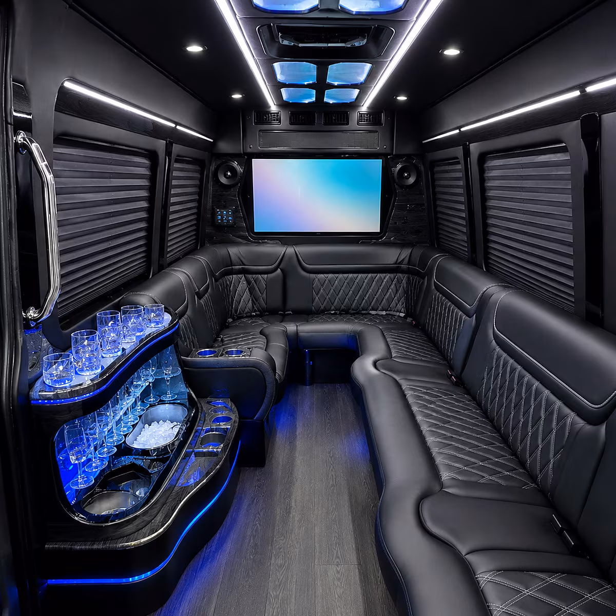 Ontario Winery Tour & Pub Crawl Transportation party bus interior