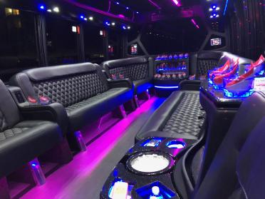 Ontario 15 Passenger Party Bus Interior