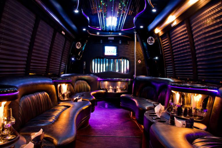 Ontario 22 Passenger Party Bus Interior