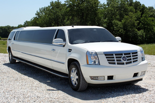 Ontario White Escalade Limo